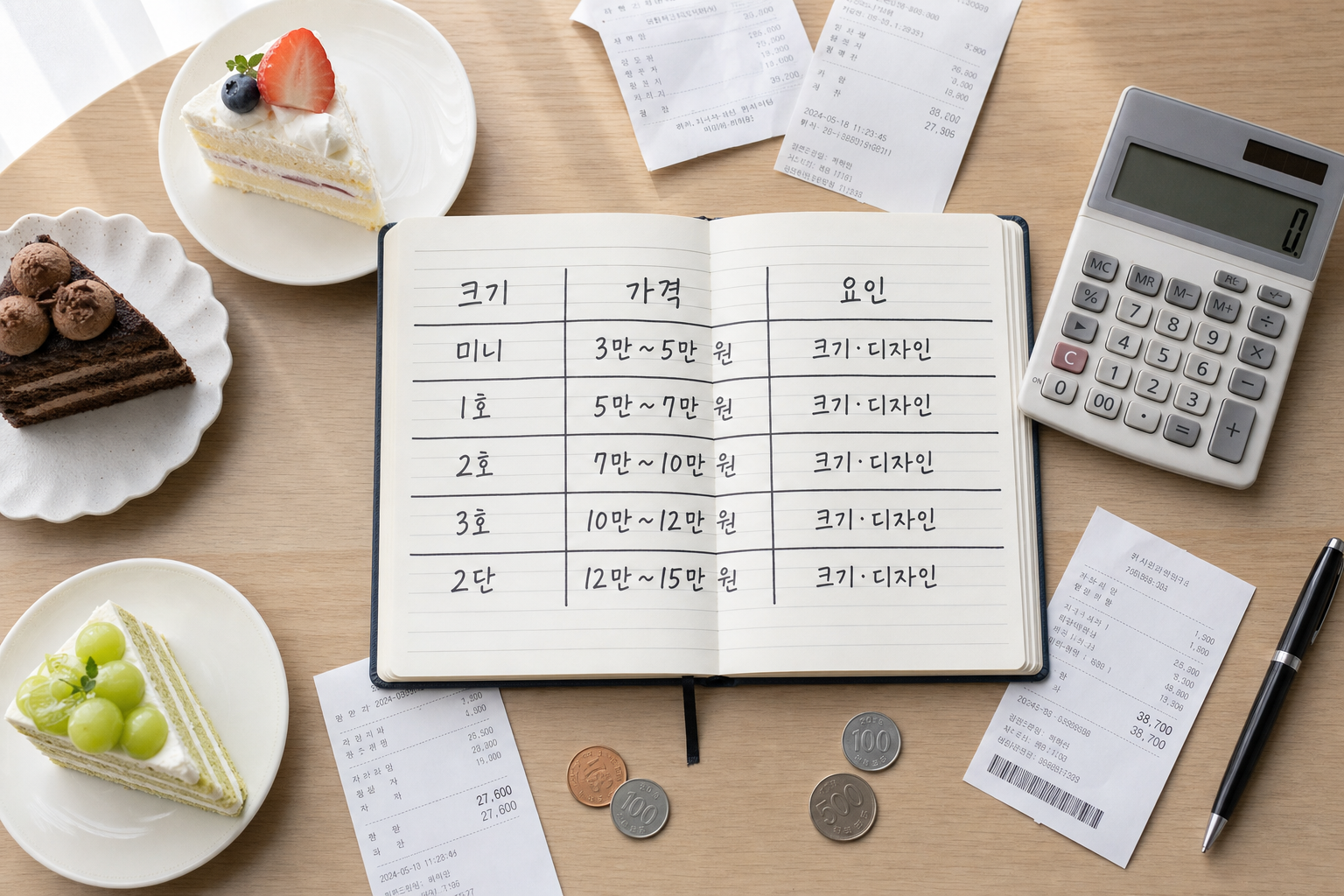 케이크 가격 생일케이크 주문 가격은 어떻게 책정되나요
