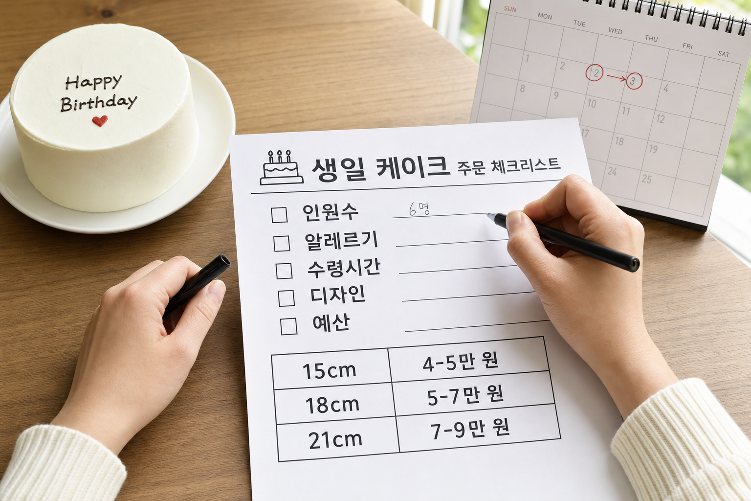 생일케이크 주문 시 꼭 확인할 체크리스트